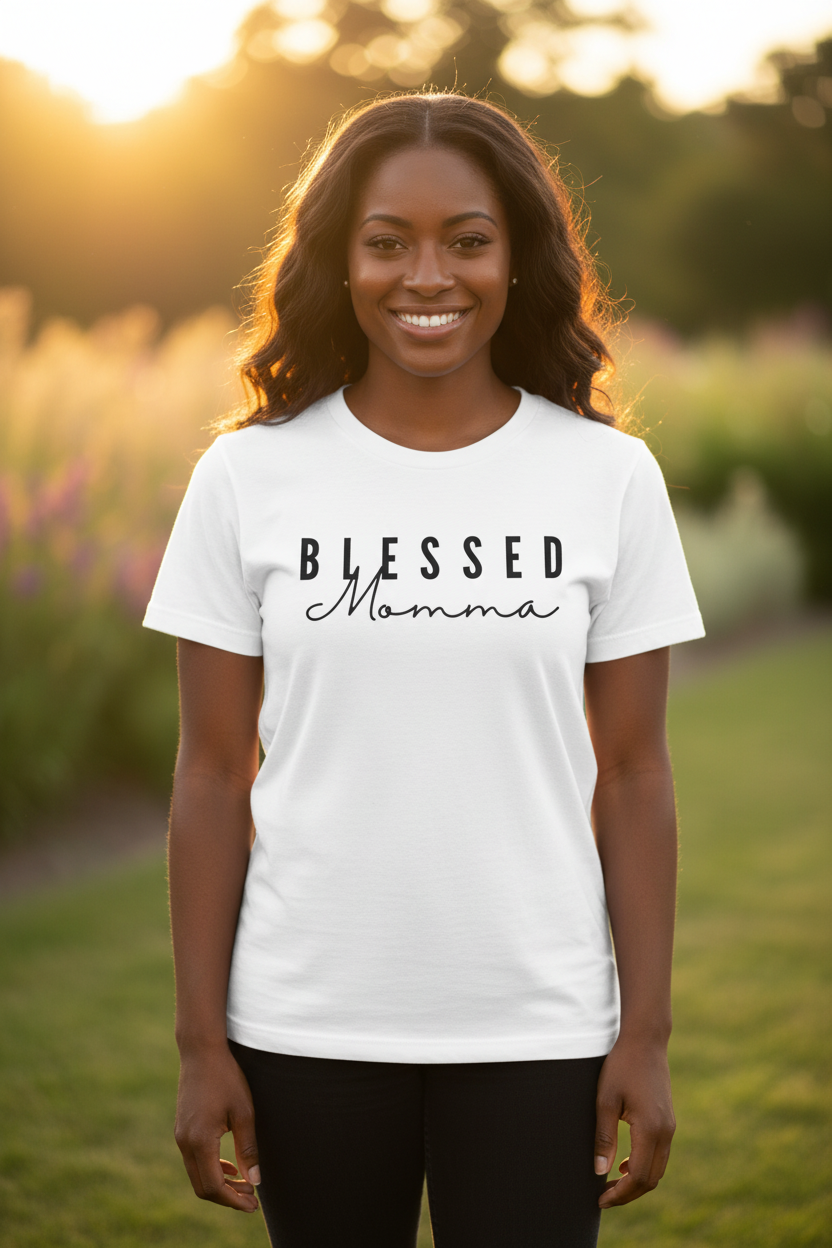 BLESSED MOMMA model mockup generating
